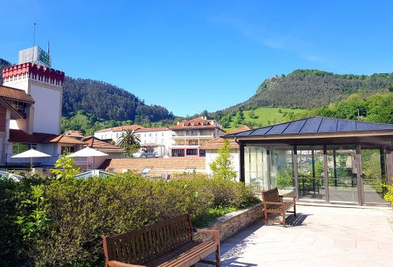 Exteriores del Gran Hotel Balneario Spa de Puente Viesgo en Cantabria